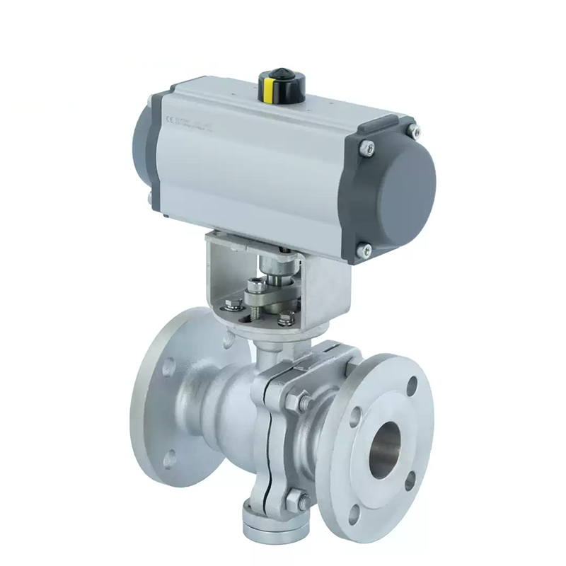 Pneumatic Trunnion Mounted Ball Valve with Flanged Ends